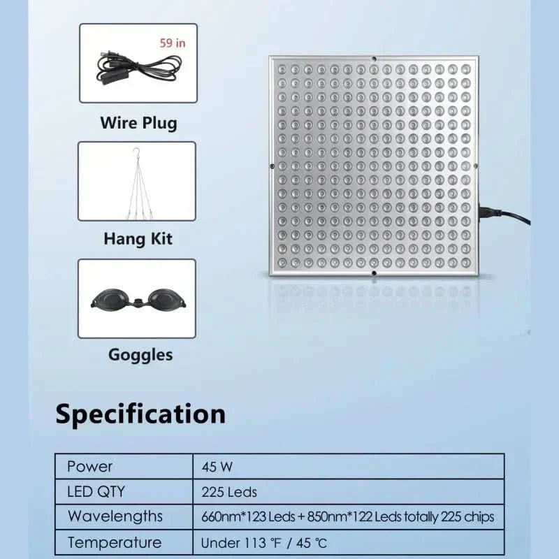 INFRAGLOW PANEL – Infrared Light Therapy for Skin Rejuvenation & Relaxation