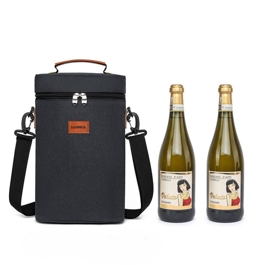 Insulated Dual Wine Bottle Carrier Bag – Buy 1, Get 1 FREE – ChillMate - Image 1