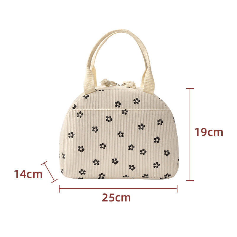 Insulated Floral Print Lunch Bag