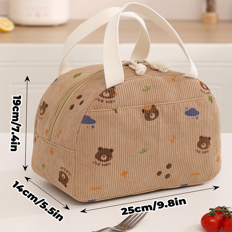 Insulated Floral Print Lunch Bag