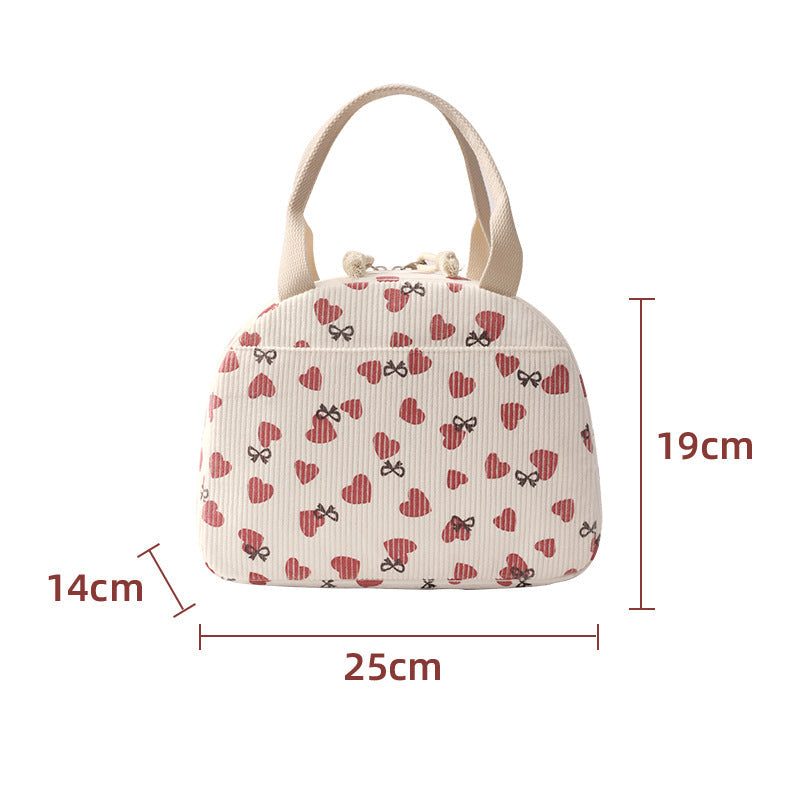 Insulated Floral Print Lunch Bag
