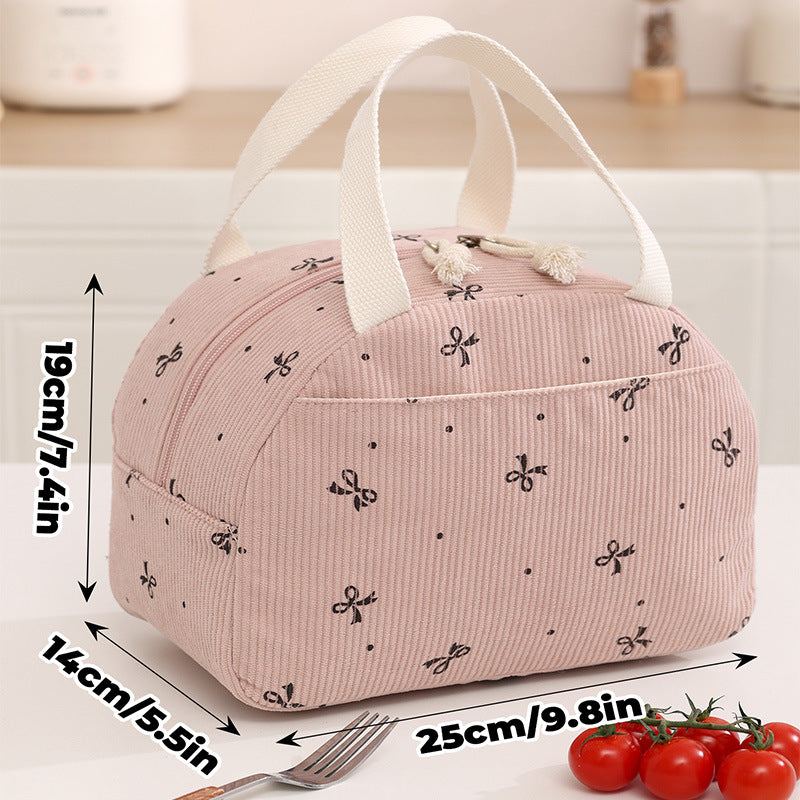 Insulated Floral Print Lunch Bag