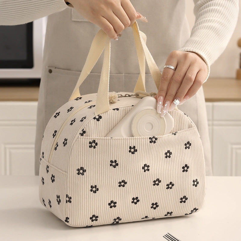 Insulated Floral Print Lunch Bag