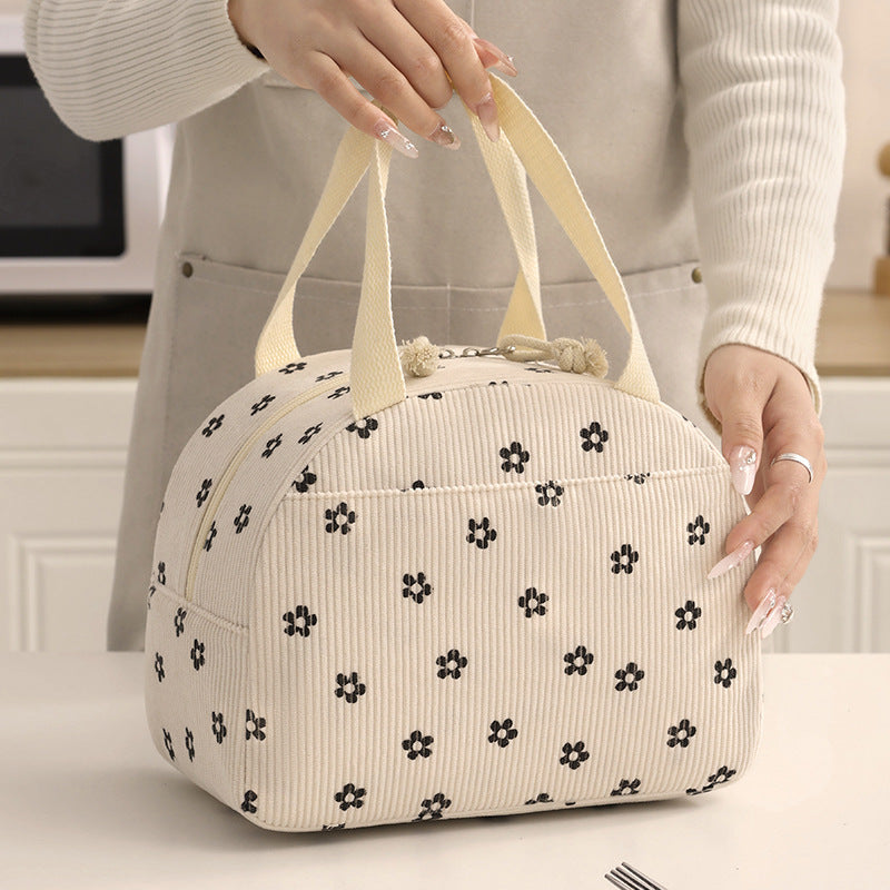 Insulated Floral Print Lunch Bag