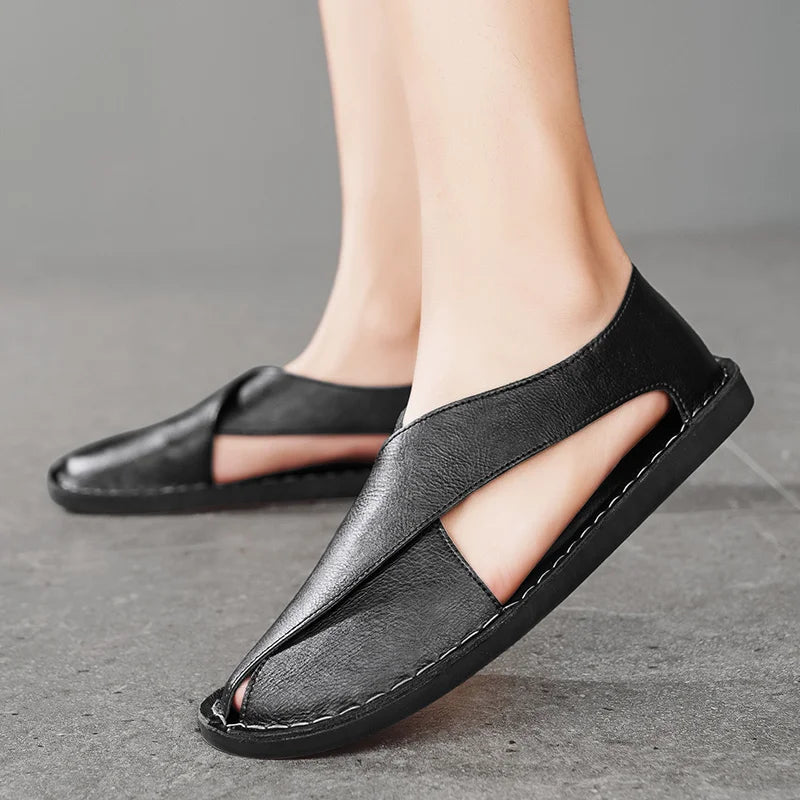 Italian Calfskin Sandals™ — Unleash Confidence and Walk on Clouds All Day Long