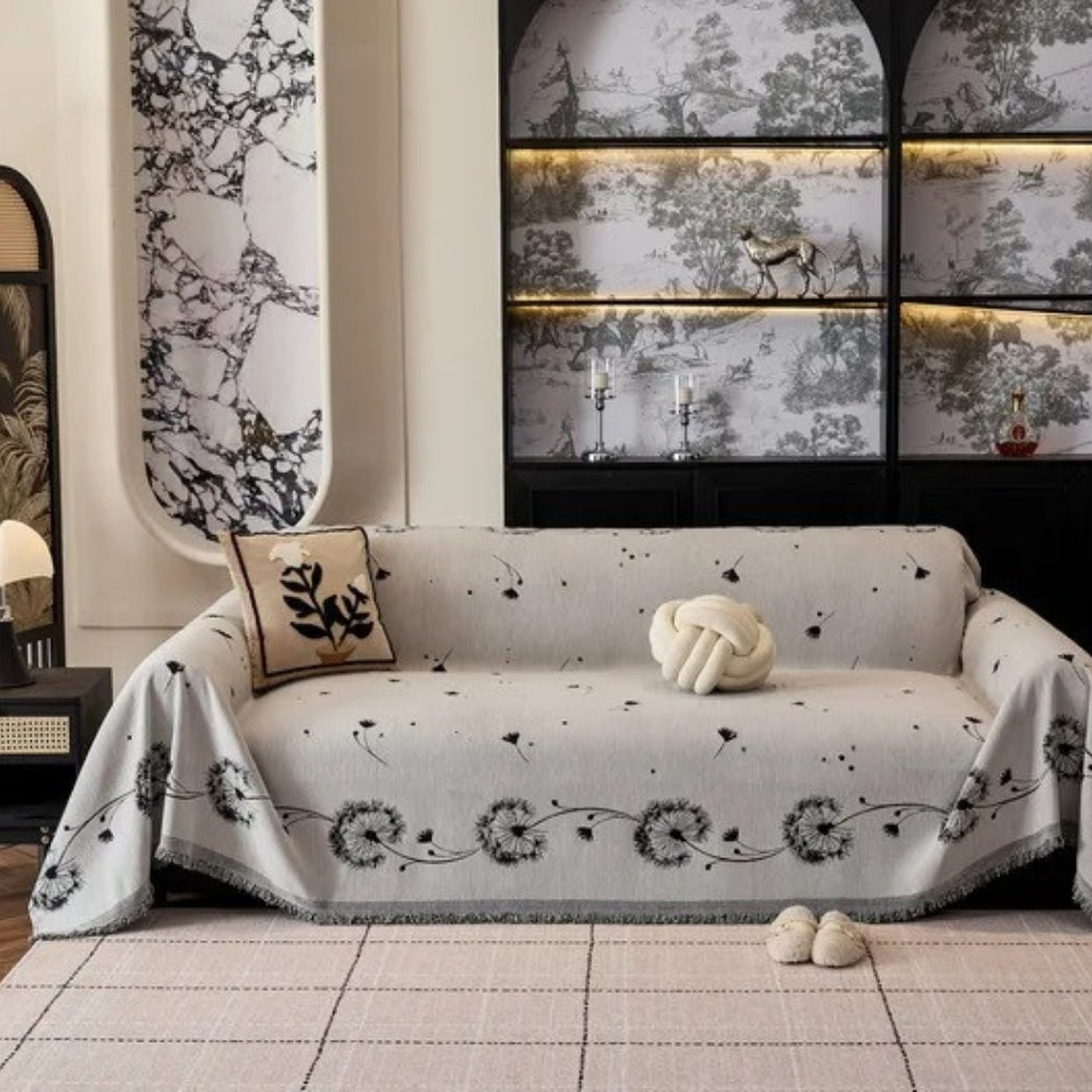Japandi Dandelion Puff Sofa Cover