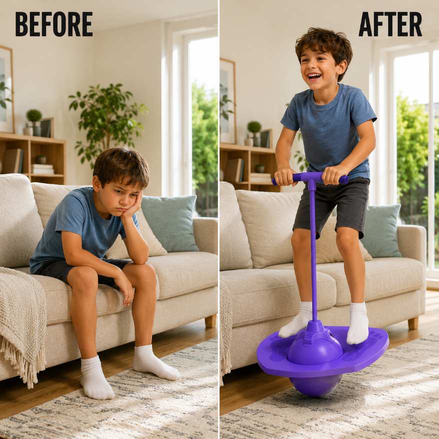 Kids Pogo Ball Jump Board with Handle