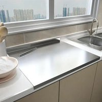 Kitchen Cutting Board Stainless Steel with Non-Slip Base