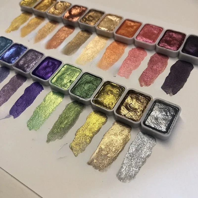 Kolorful - Powder Mineral Pearl Pigment Art Watercolor 20 Colors