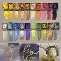 Kolorful Pearl Pigment Powder Set - 20 Art Watercolor Shades