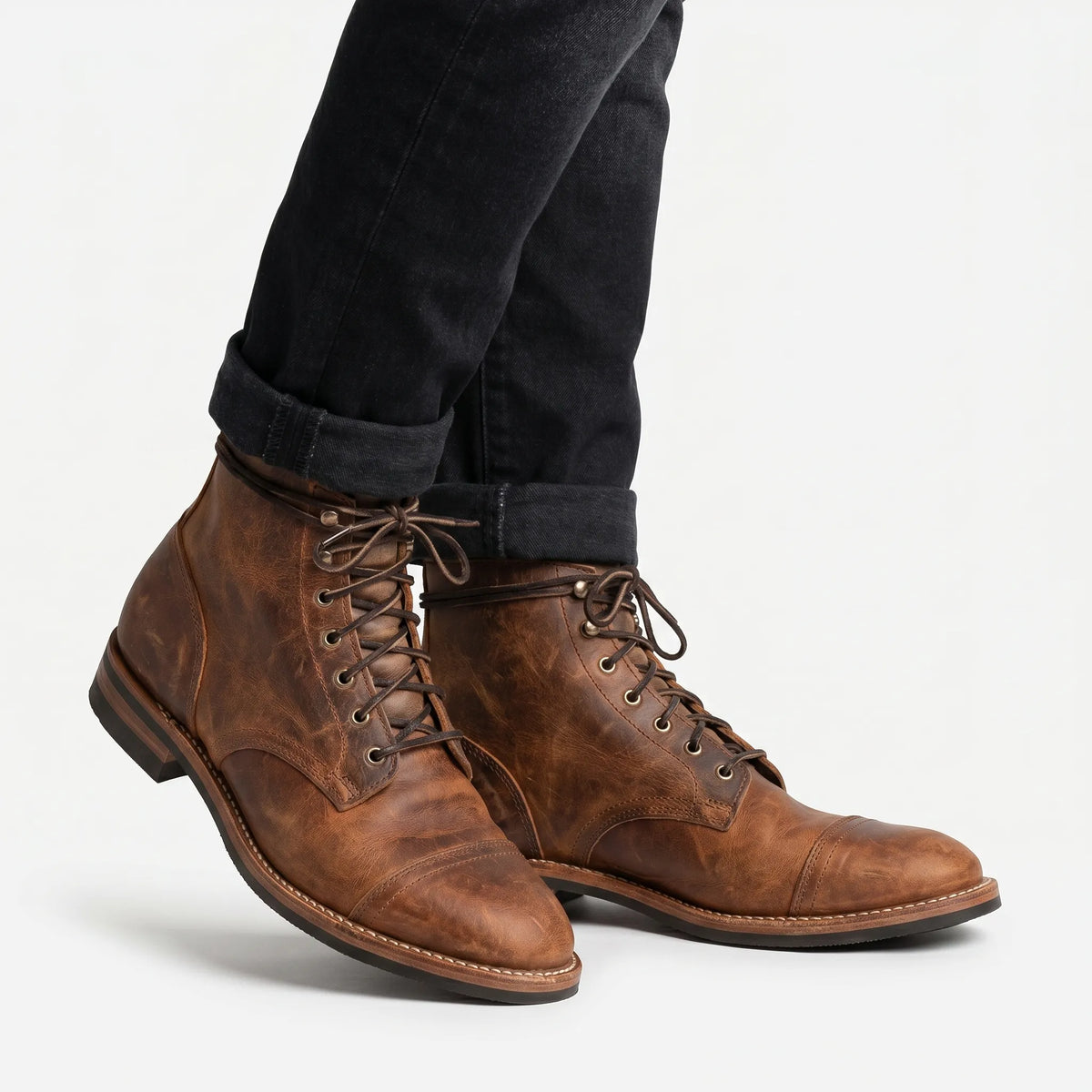 Lace-Up Ankle Boots