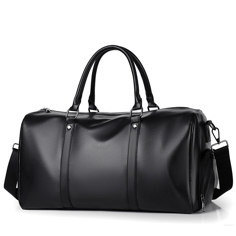 Leather Weekend Travel Duffle Bag