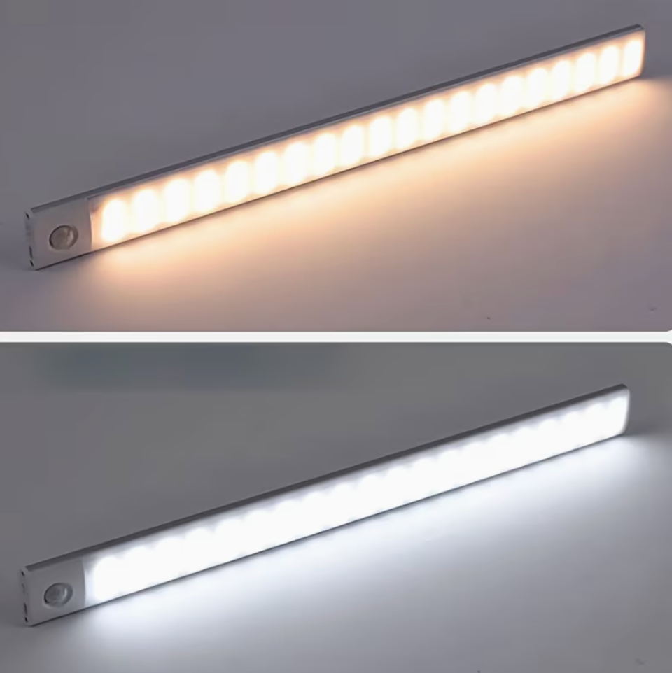 LED Under-Cabinet Light with Motion Sensor – Drill-Free Magnetic Mount