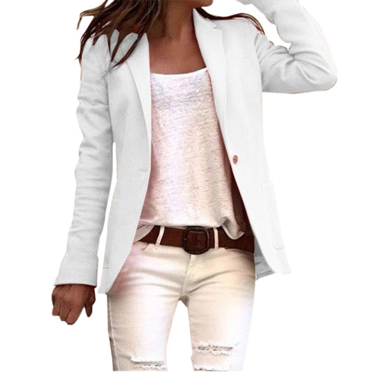 Lightweight Women's Lapel Collar Blazer