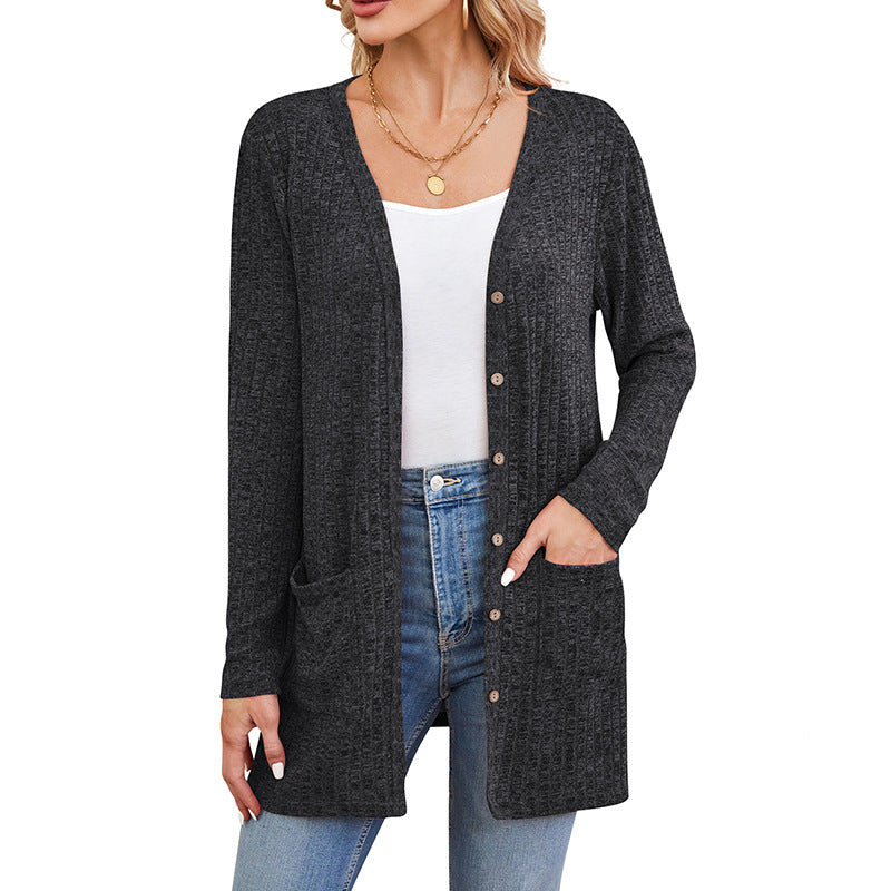 Longline Ribbed Cardigan