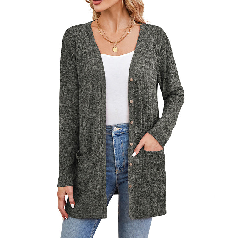Longline Ribbed Cardigan