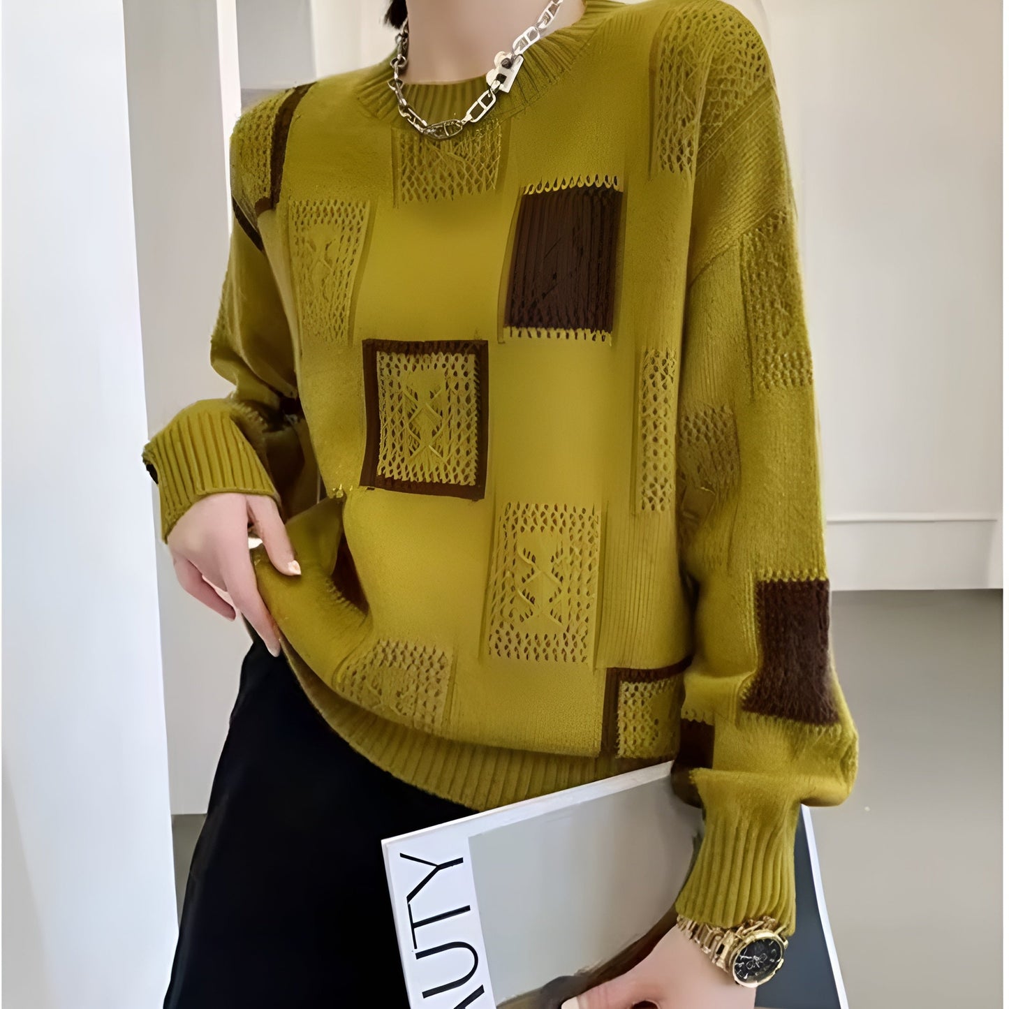 LumaVera™ Womens Sweater — Wrap Yourself in Cozy Confidence That Commands Every Room