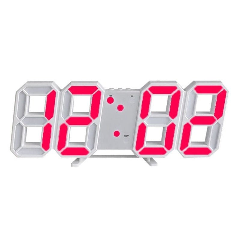 LumiSync 3D LED Wall Clock – Modern Digital Clock with Dimmable Lighting
