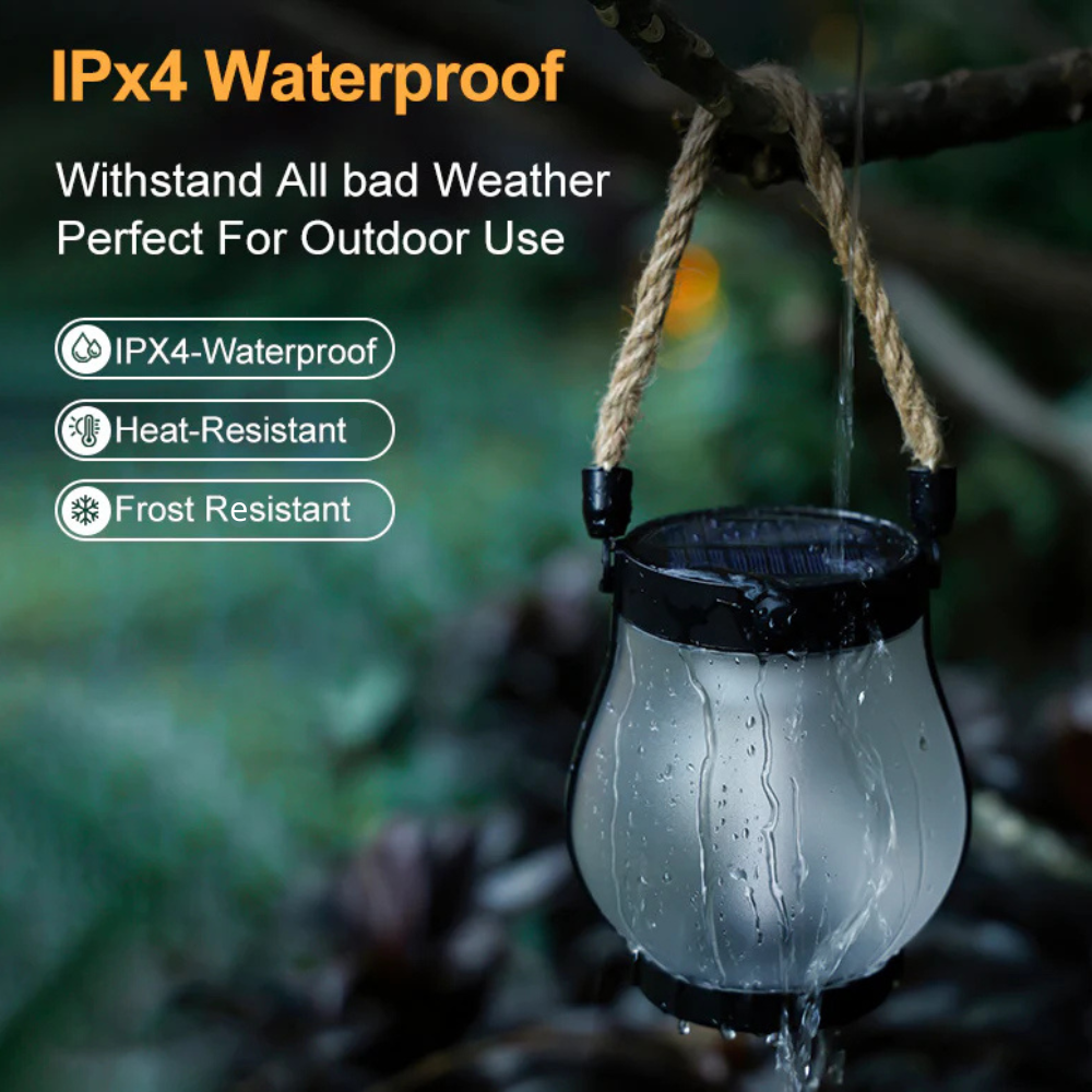 Lumora™ - Solar Lantern with Realistic Flame Effect