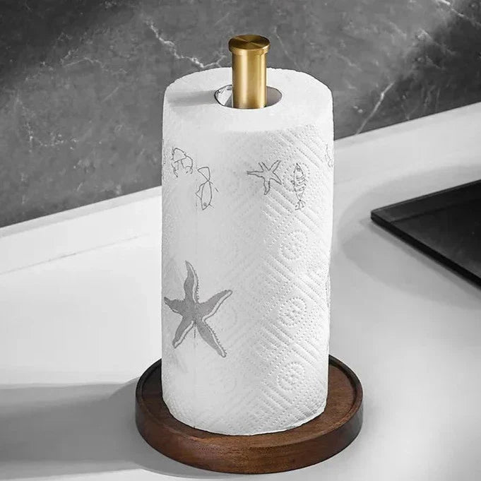 Luxury Paper Towel Holder – Handmade Walnut Design for a Stylish Kitchen
