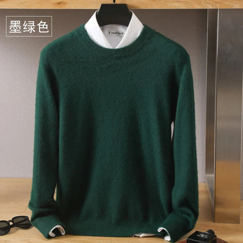 Lyra Cashmere O-Neck Sweater | 100% Pure Japanese-Knit