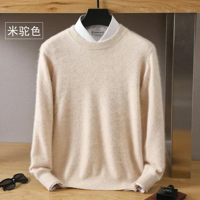 Lyra Cashmere O-Neck Sweater | 100% Pure Japanese-Knit