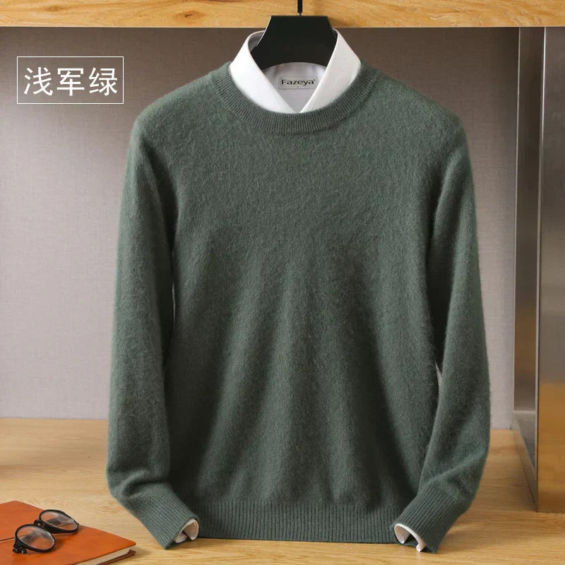 Lyra Cashmere O-Neck Sweater | 100% Pure Japanese-Knit