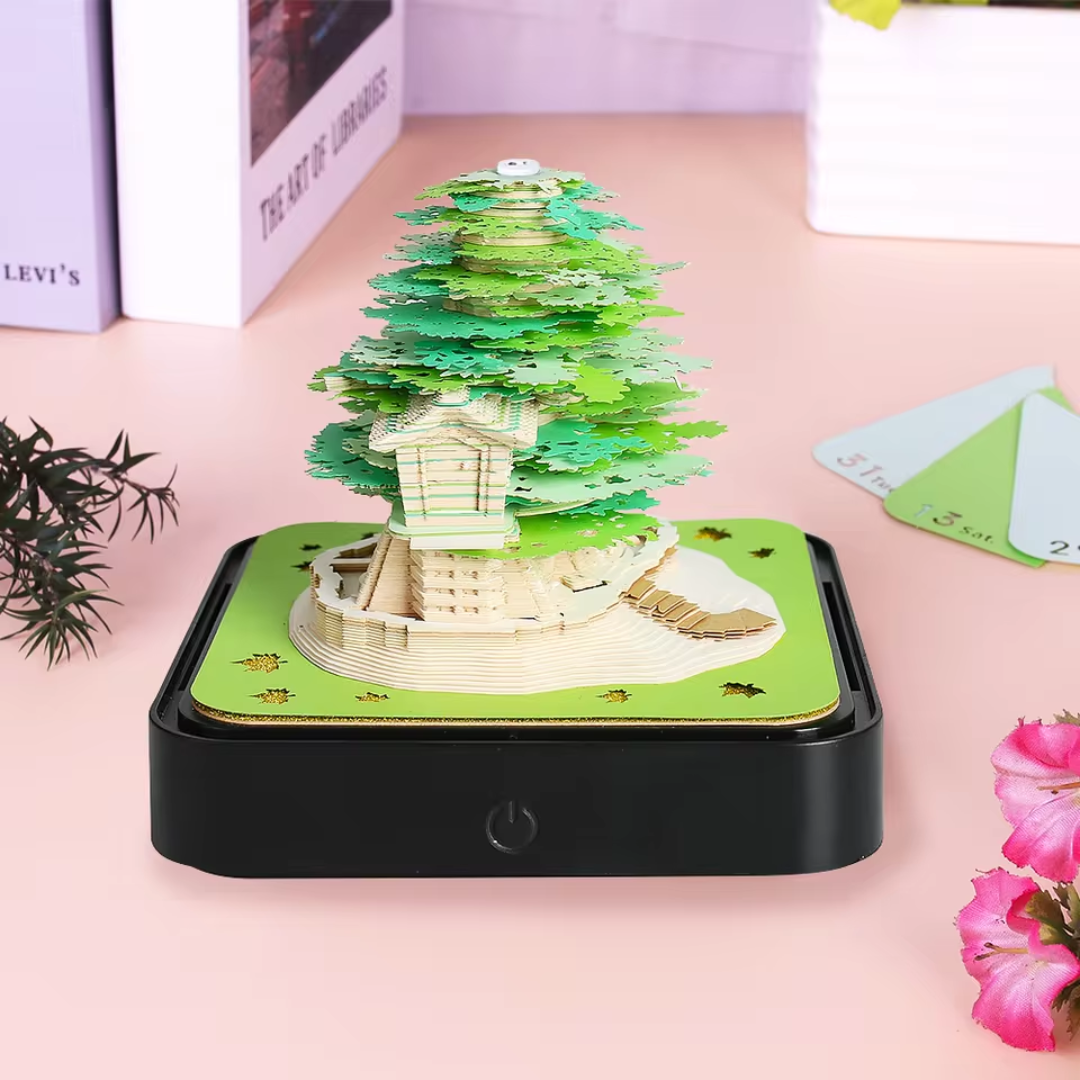 Magic Calendar 2026 – Green Tree with Lights