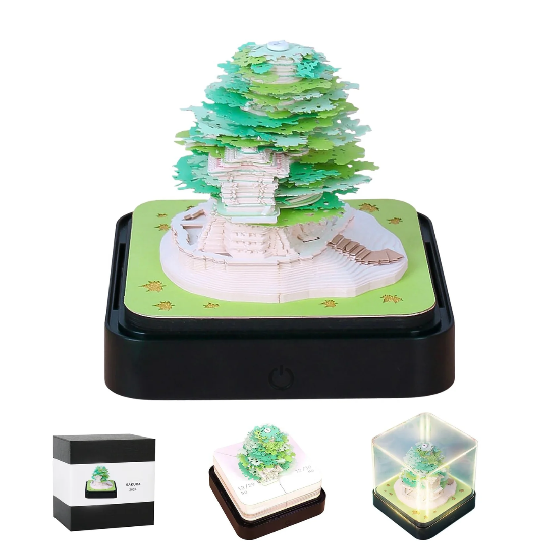 Magic Calendar 2026 – Green Tree with Lights