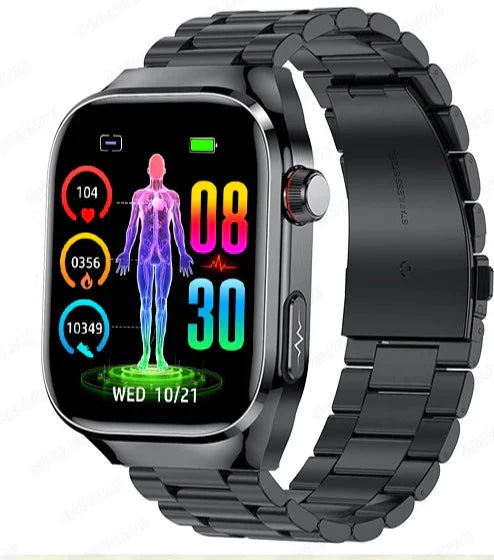 Maxwell Health Smartwatch – Blood Sugar, Uric Acid, ECG+PPG, & Bluetooth Call