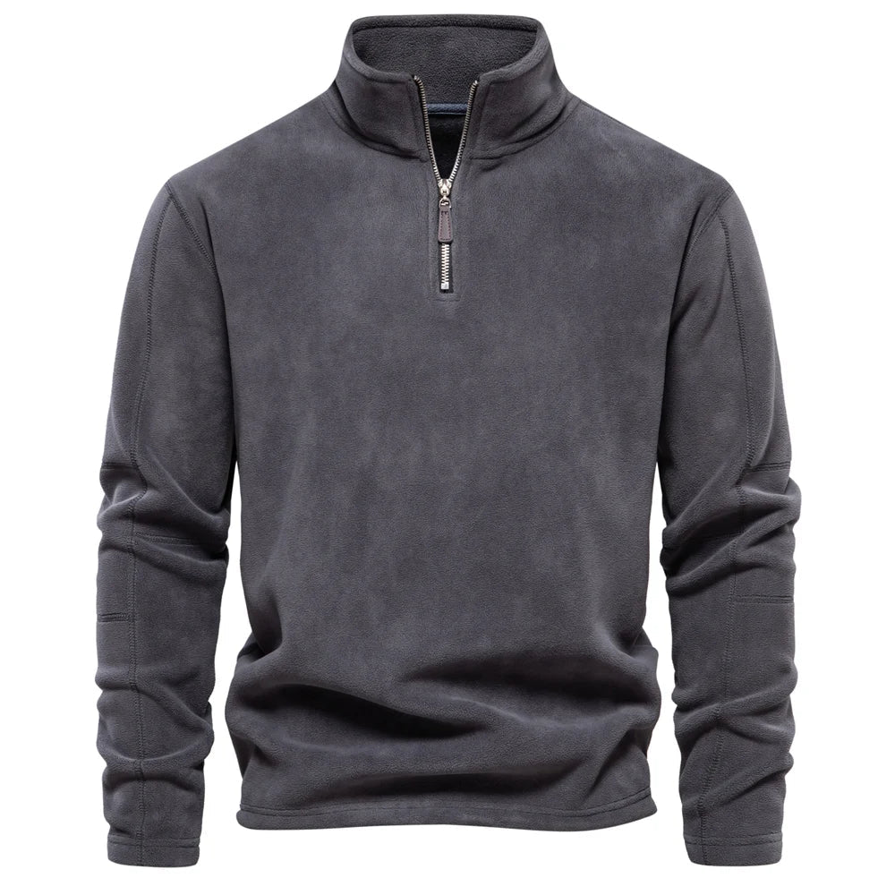 Men's Casual Half-Zip Fleece Jacket