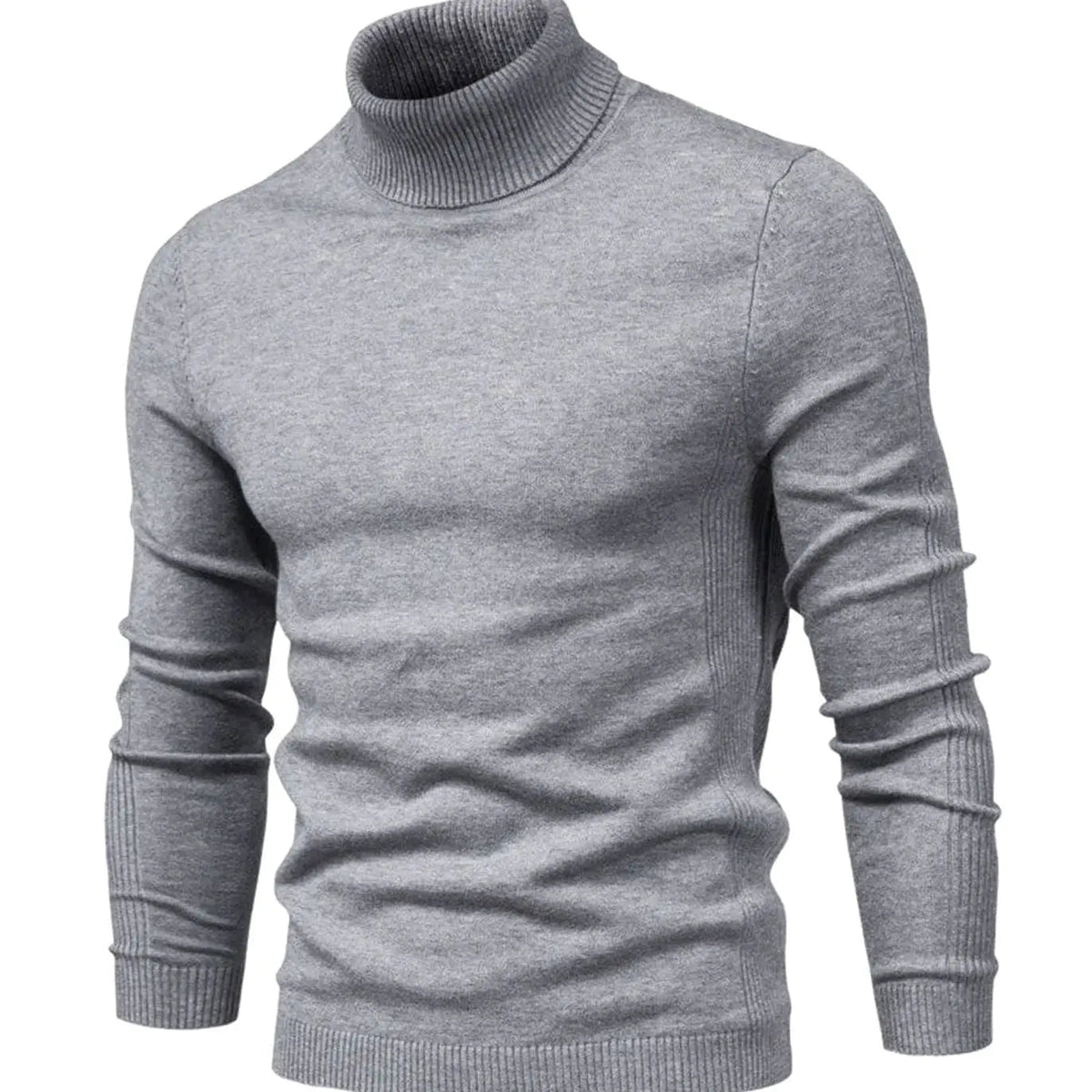 Men's Casual Slim-Fit Turtleneck Knit Pullover Sweater