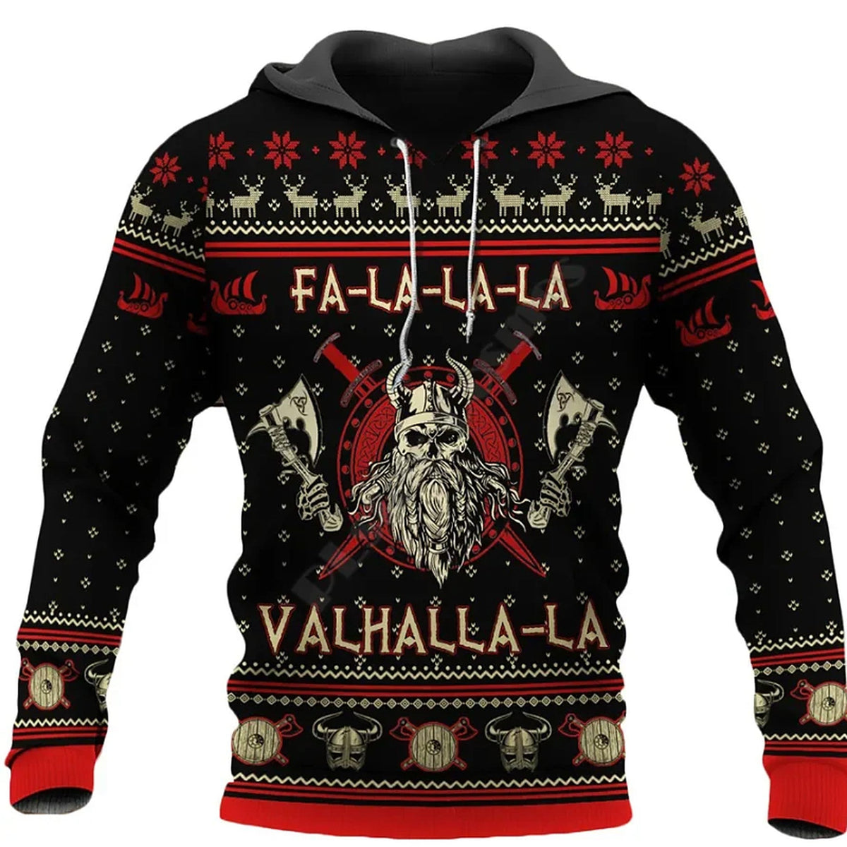 Men's Christmas Sweater - Viking Design as Sweater, Hoodie or Cardigan