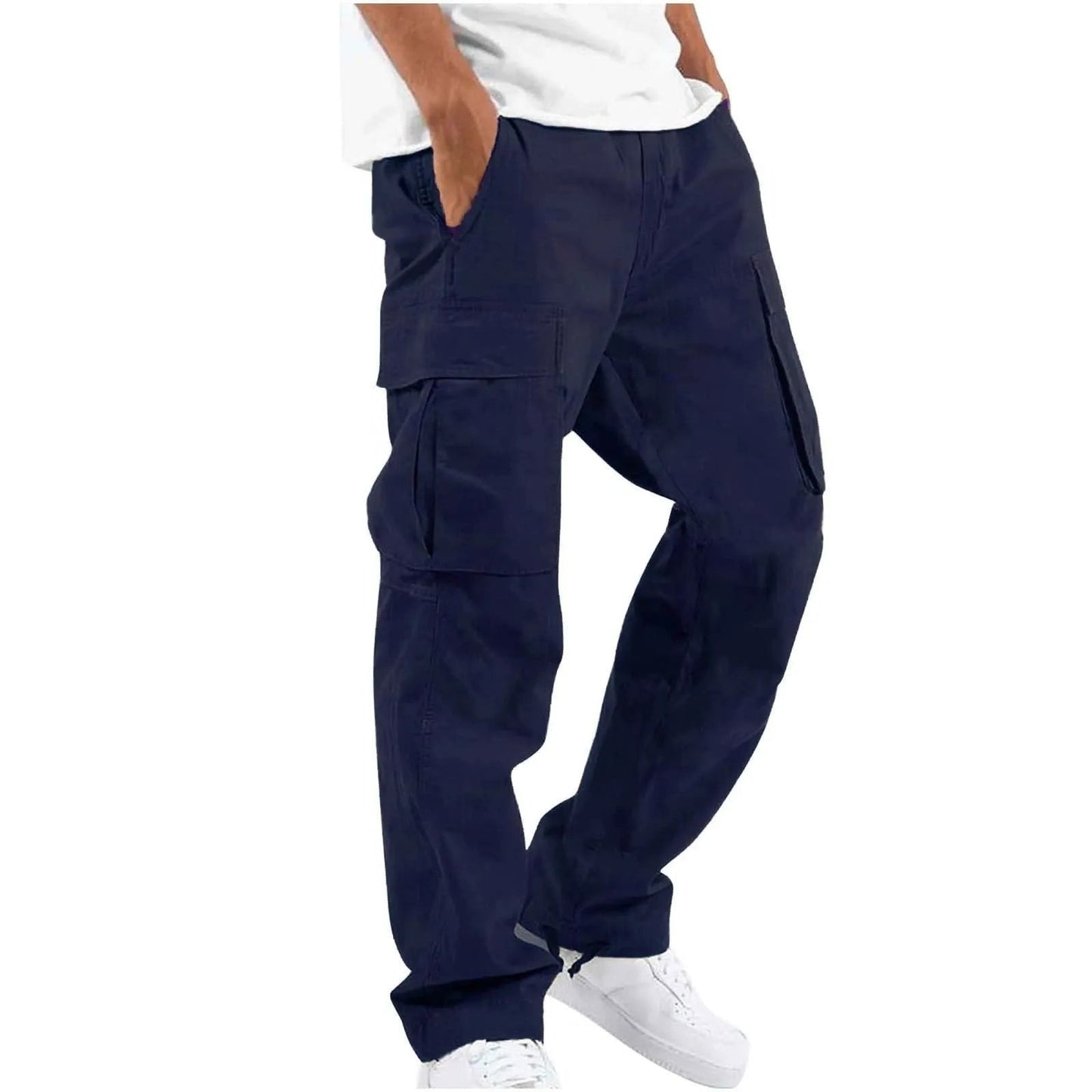 Men's Comfortable Casual Drawstring Cargo Trousers