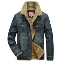 Men's Fleece-Lined Denim Jacket