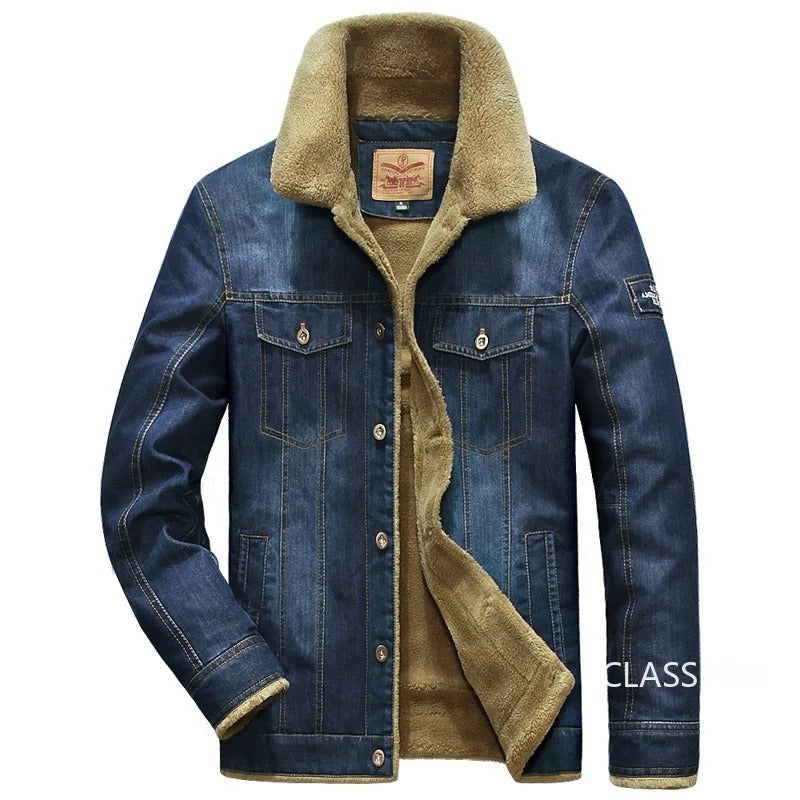 Men's Fleece-Lined Denim Jacket