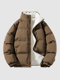 Men's Fleece-Lined Padded Puffer Jacket
