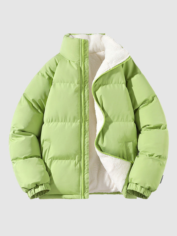Men's Fleece-Lined Padded Puffer Jacket