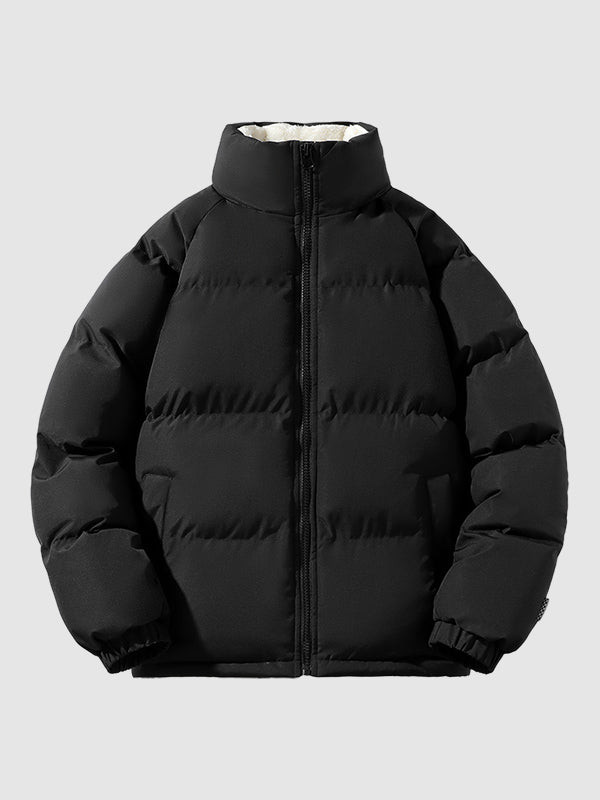 Men's Fleece-Lined Padded Puffer Jacket