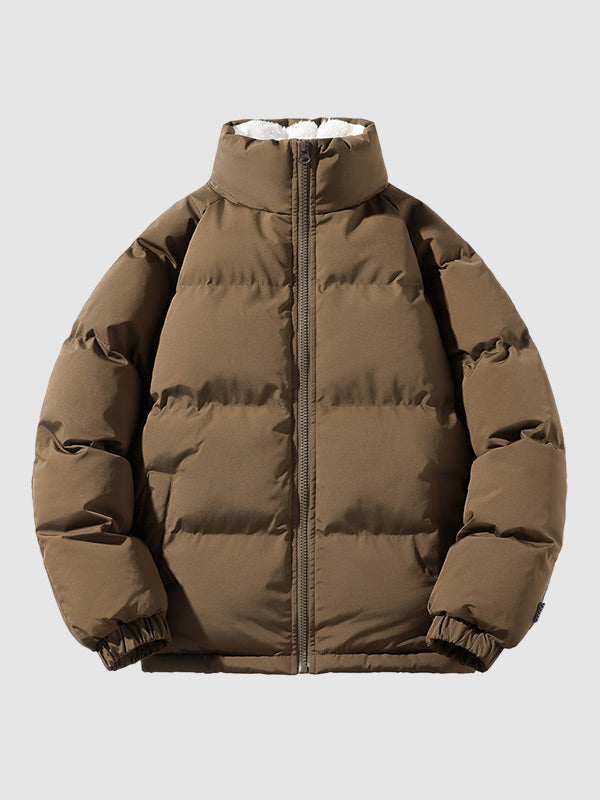 Men's Fleece-Lined Padded Puffer Jacket