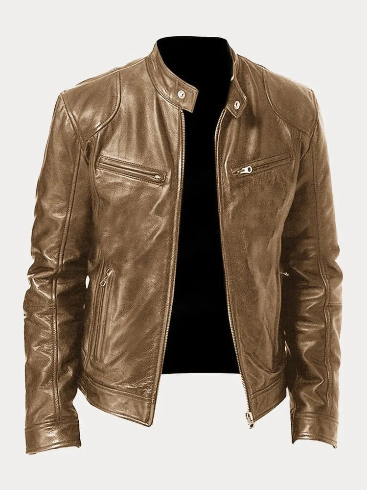 Men's Jacket with Lining, Pockets, and Adjustable Cuffs – Casual and Everyday Jacket
