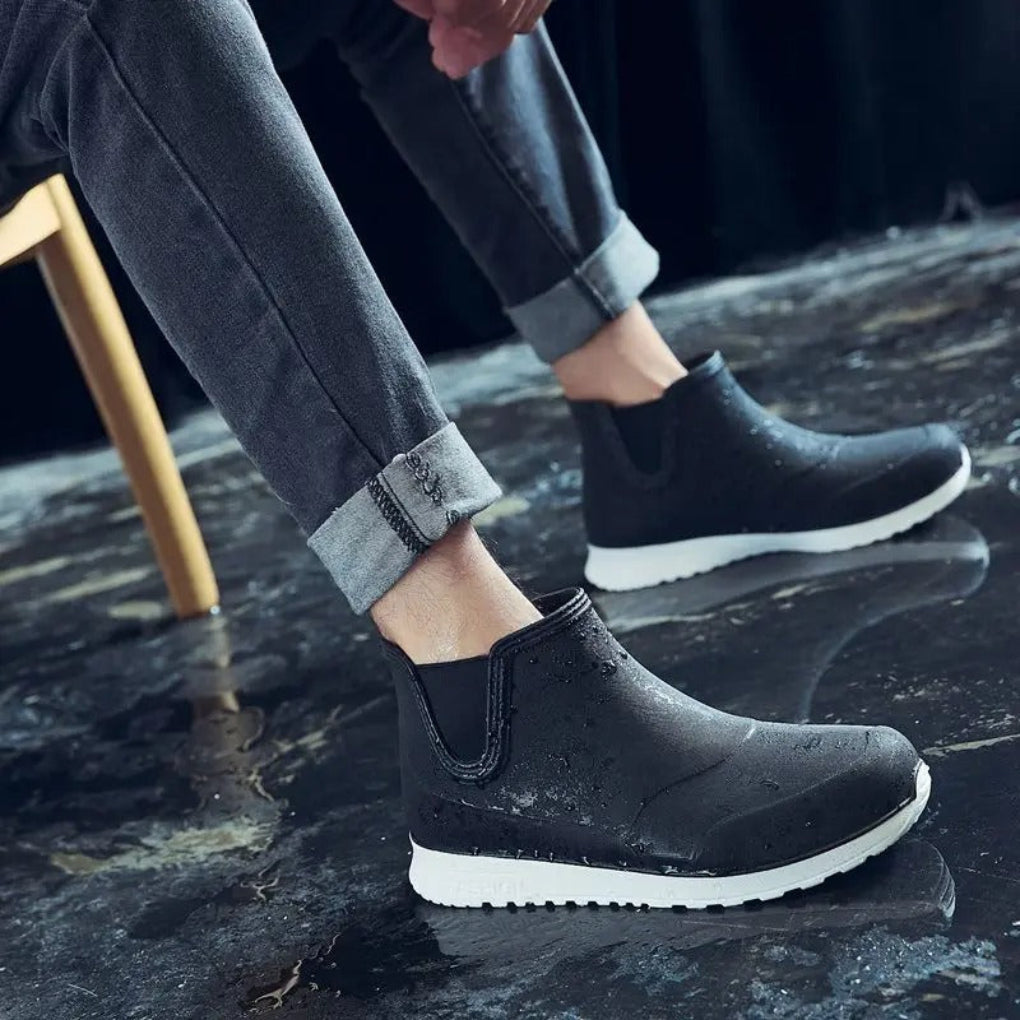 Men's Lightweight, Durable and Waterproof Rain Boots