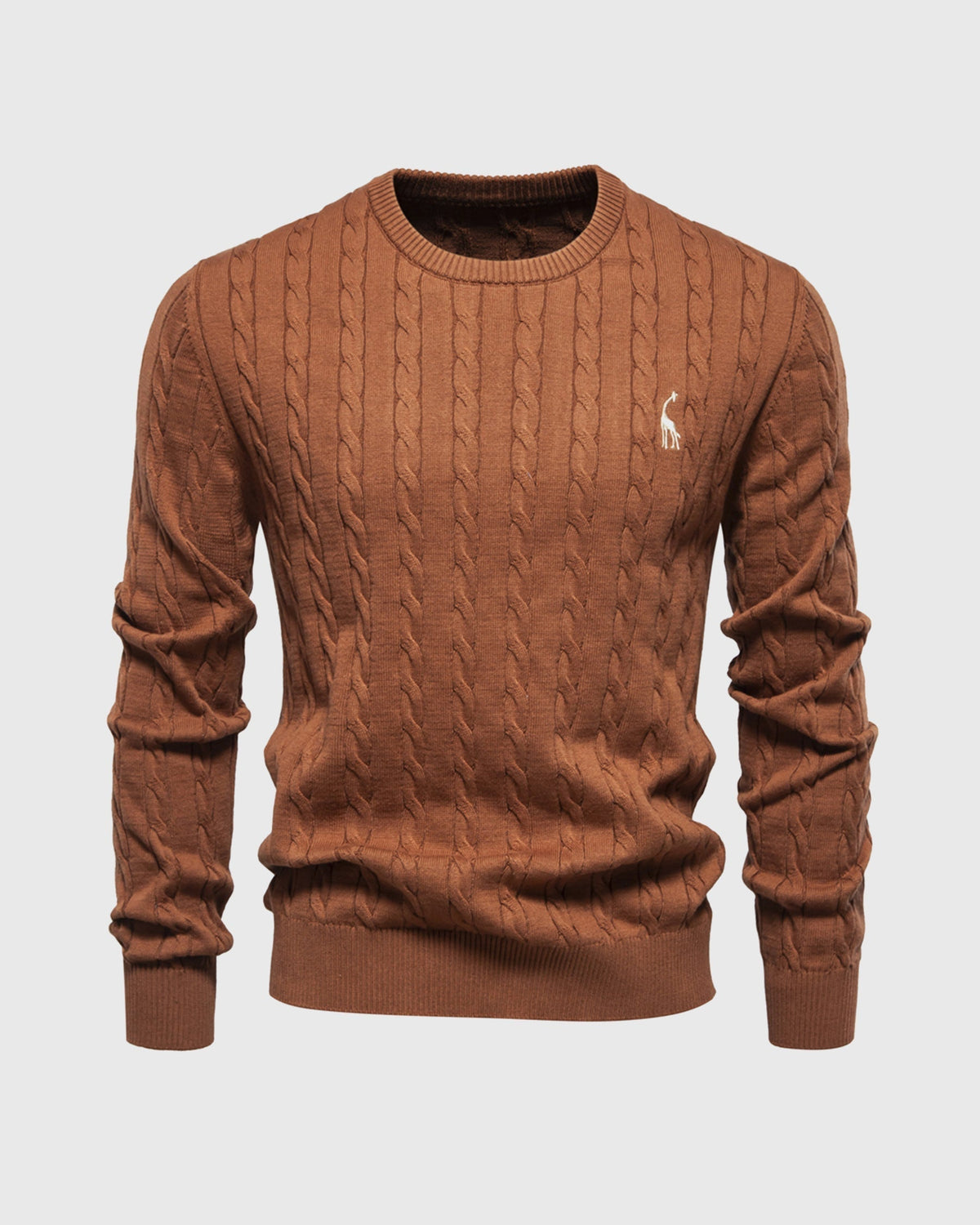 Men's Modern Cable-Knit Sweater