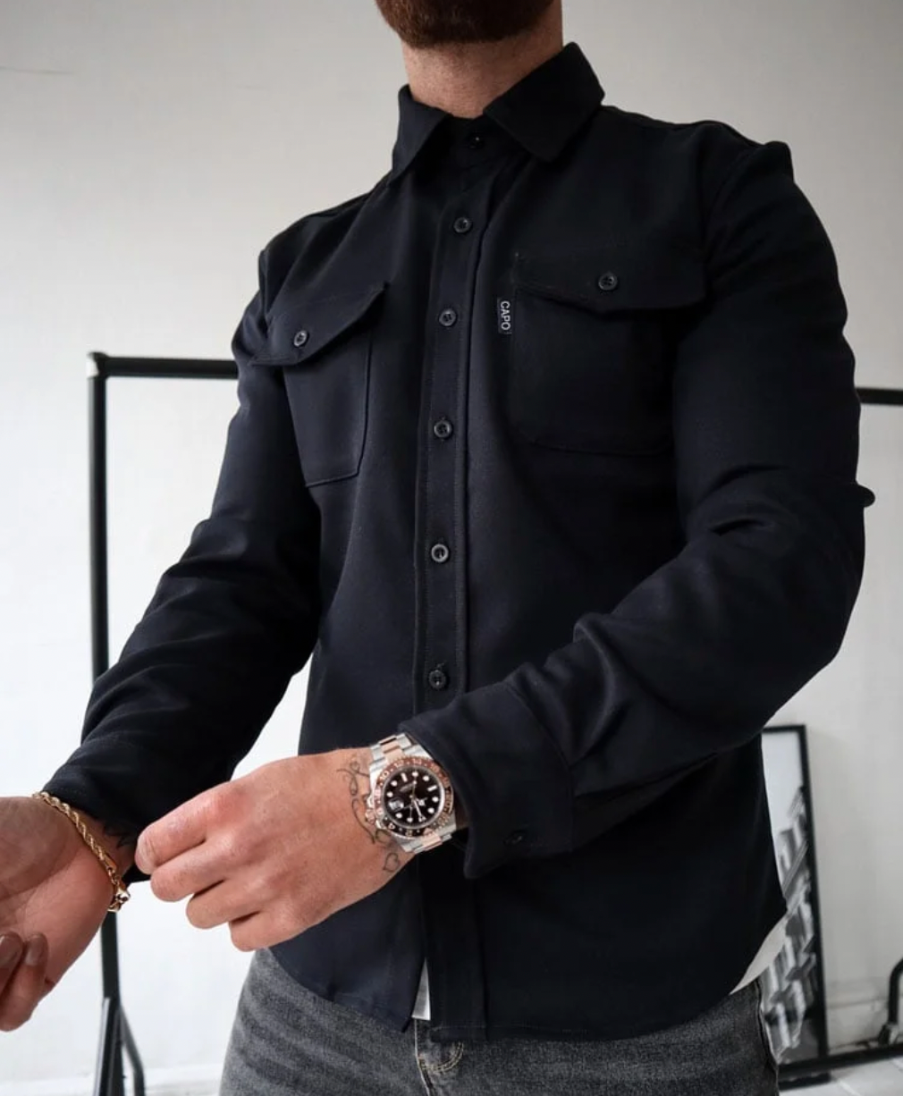 Men's Modern Fit Shirt in Soft Fabric for Comfort and Style