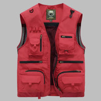Men's Multi-Pocket Outdoor Explorer Vest - Functional & Durable