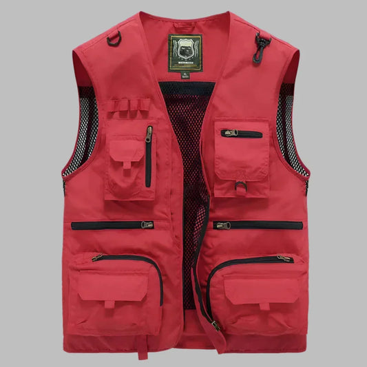 Men's Multi-Pocket Outdoor Explorer Vest - Functional & Durable