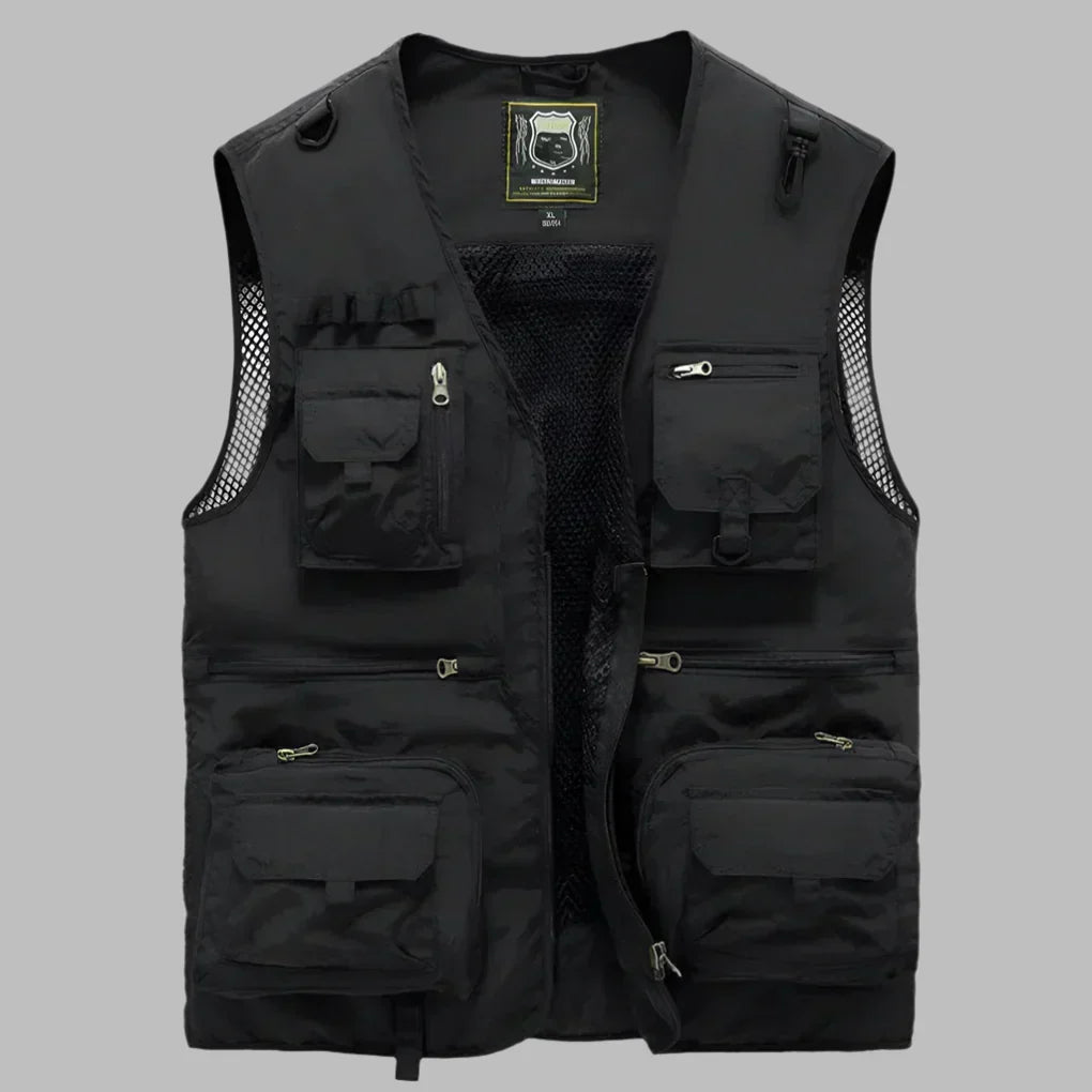 Men's Multi-Pocket Outdoor Explorer Vest - Functional & Durable
