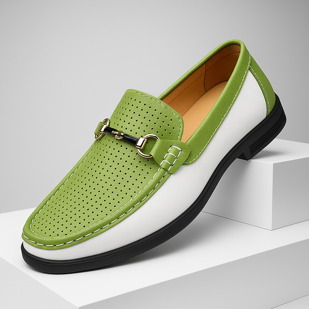 Men's Perforated Bit Loafers