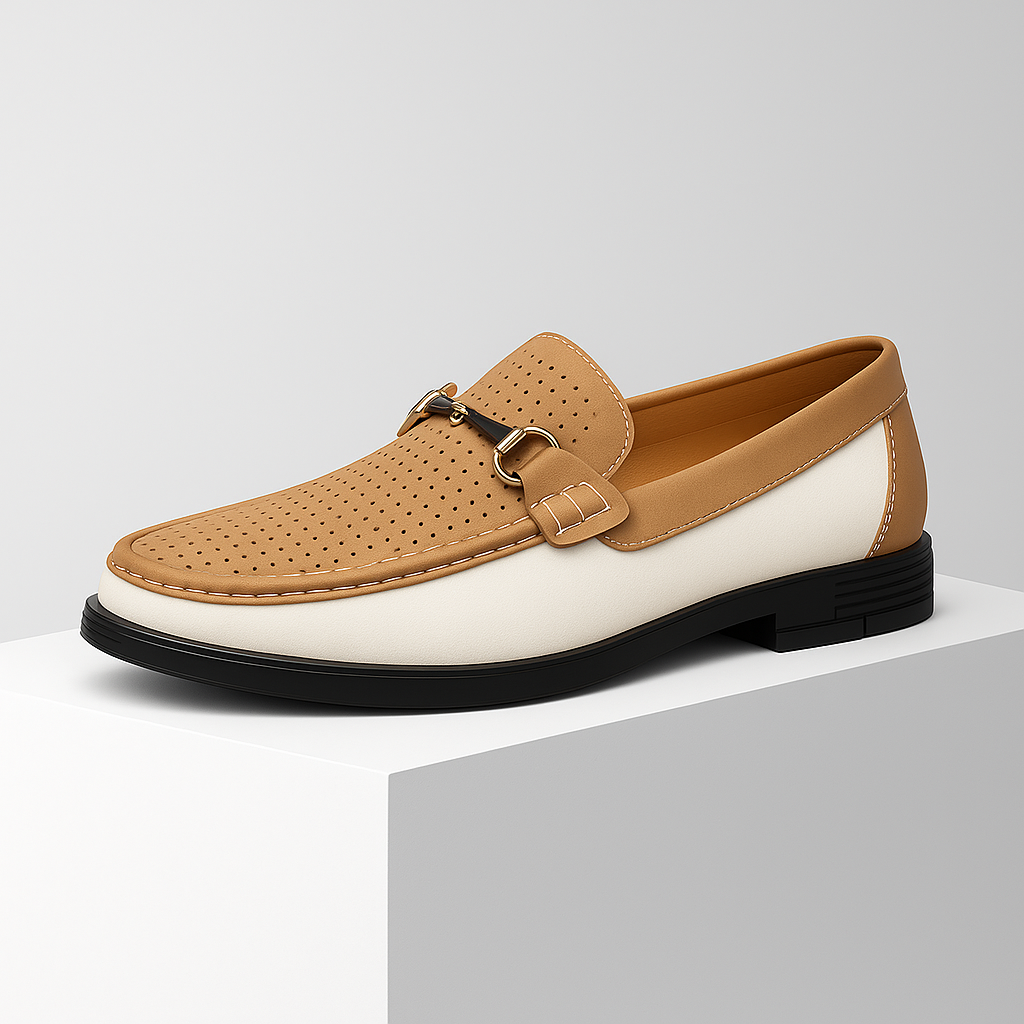 Men's Perforated Bit Loafers
