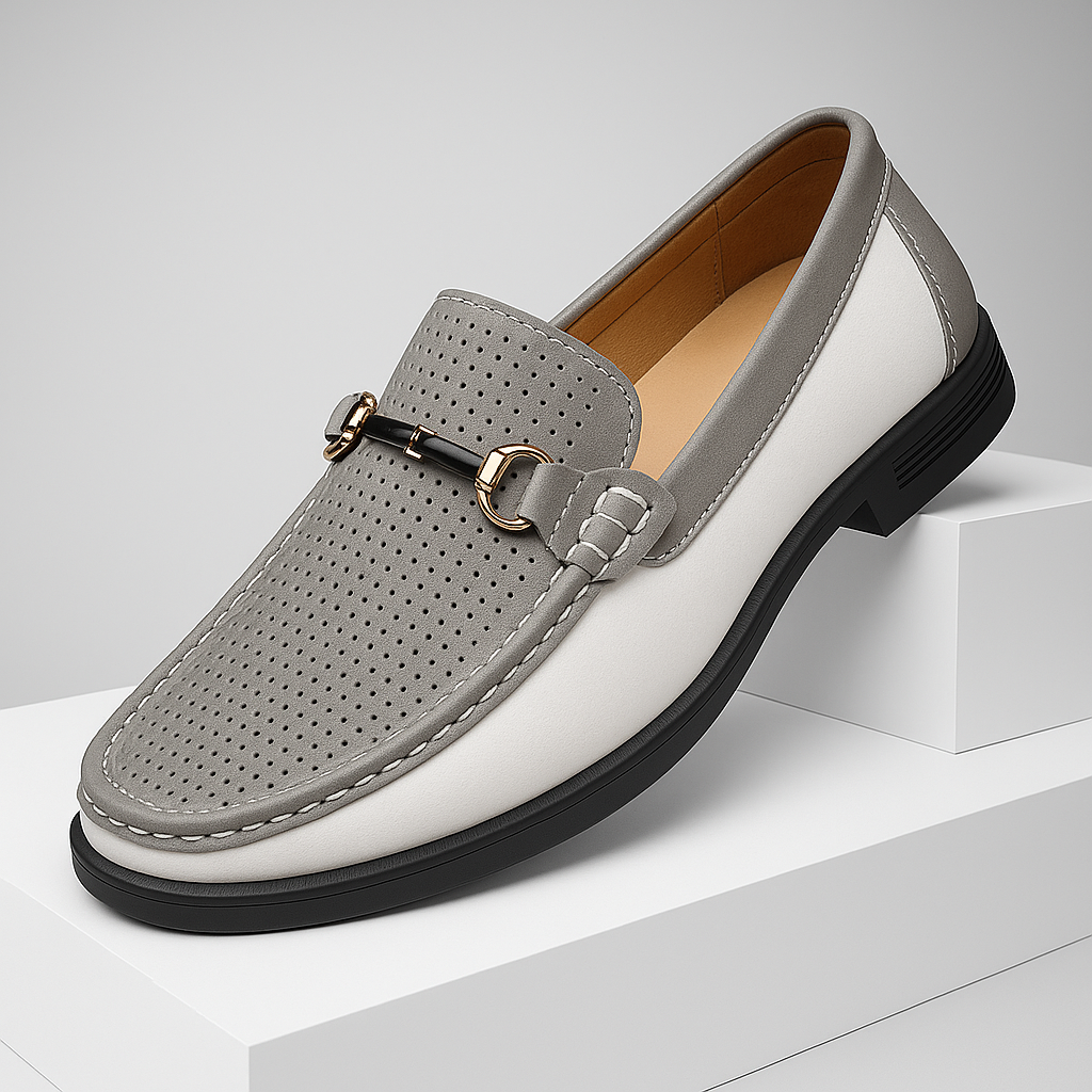 Men's Perforated Bit Loafers